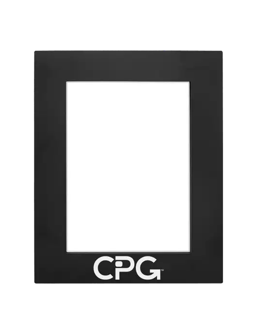 Black Aluminum Photo Frame, 5 x 7 w/CPG Logo