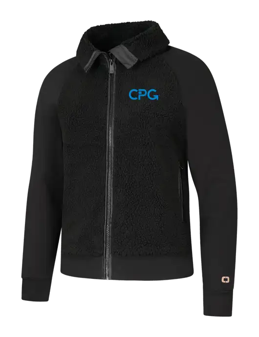 OGIO  Womens Black Luuma Sherpa Full-Zip w/CPG Logo
