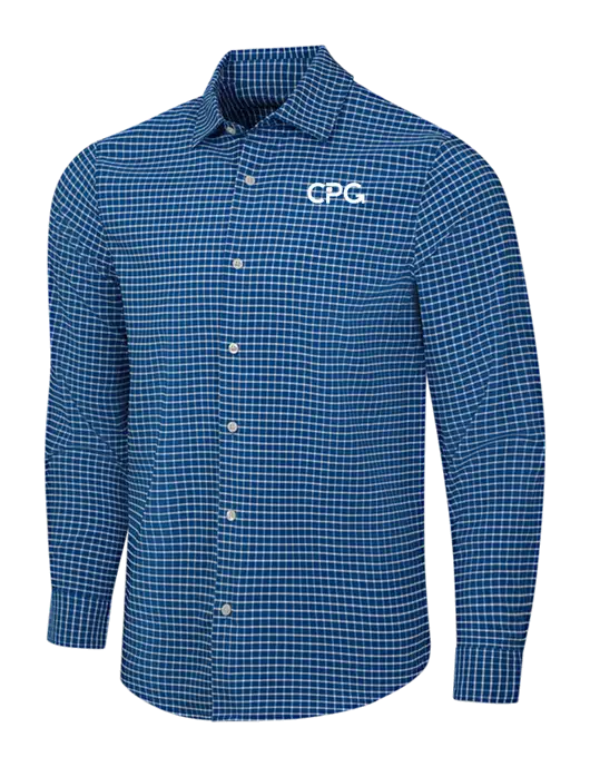Navy/White City Stretch Shirt w/CPG Logo