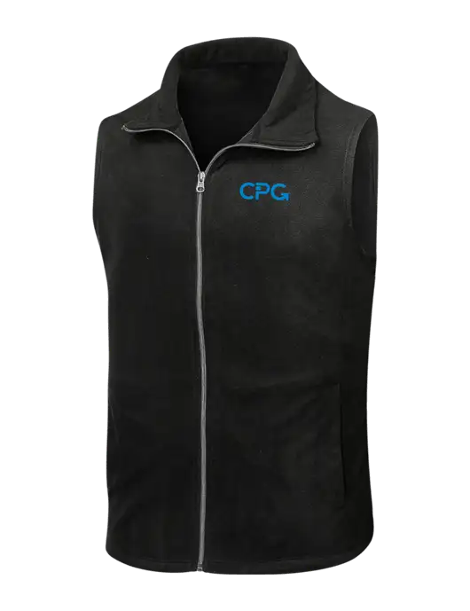 Black Microfleece Vest w/CPG Logo