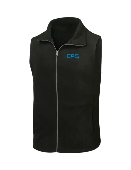 Black Microfleece Vest w/CPG Logo