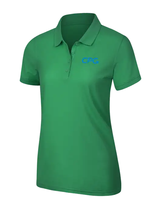 Kelly Green Womens Core Classic Pique Polo w/CPG Logo