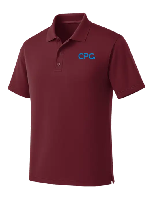 Maroon Dry Zone UV Micro Mesh Polo w/CPG Logo