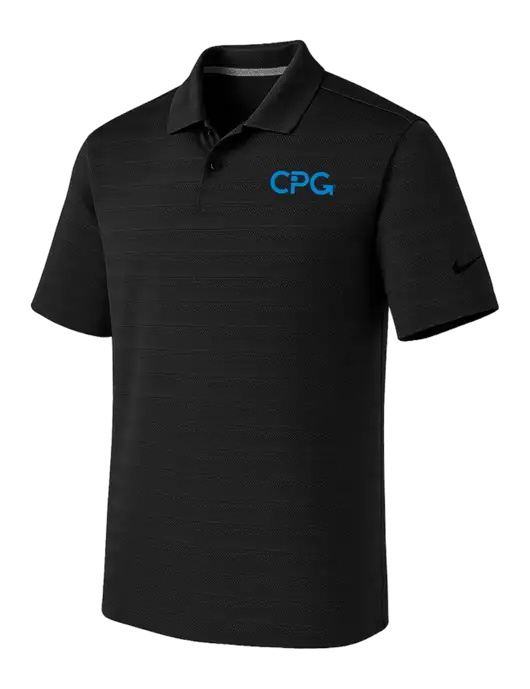 Nike Black Dri-FIT Vapor Jacquard Polo w/CPG Logo