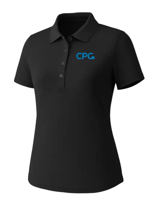 Callaway Womens Core Black Performance Polo w/CPG Logo