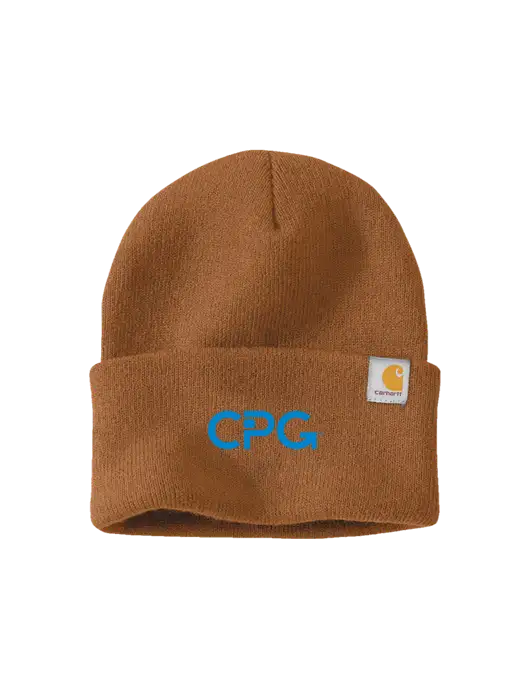 Carhartt Light Brown Watch Cap 2.0 w/CPG Logo