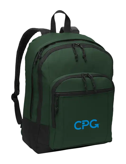 Dark Green Essential Backpack w/CPG Logo