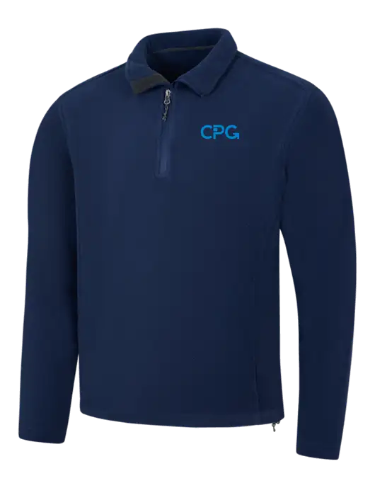 Navy Fleece 1/4-Zip Pullover w/CPG Logo