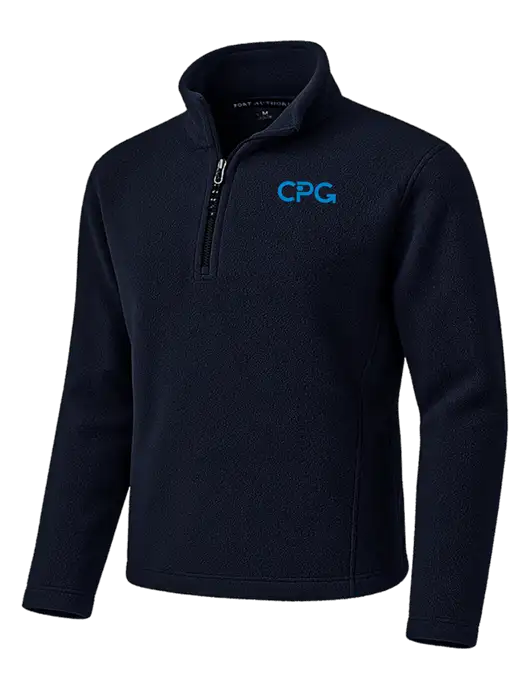 Navy Fleece 1/4-Zip Pullover w/CPG Logo