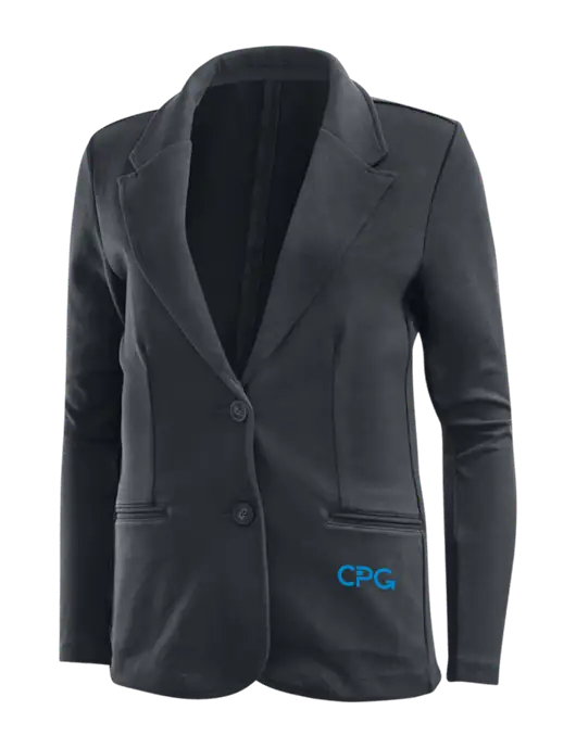 Charcoal Grey Womens Knit Blazer w/CPG Logo