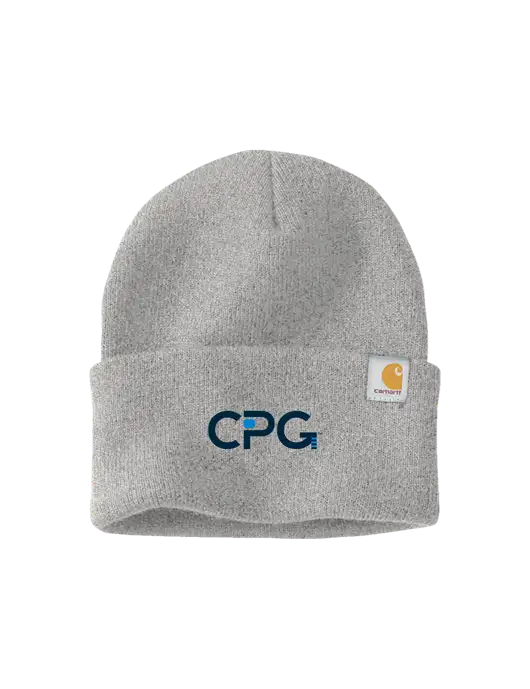Carhartt Light Grey Heather Watch Cap 2.0 w/CPG Logo