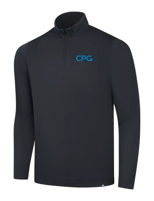 TravisMathew Black Coveside ¼-Zip w/CPG Logo