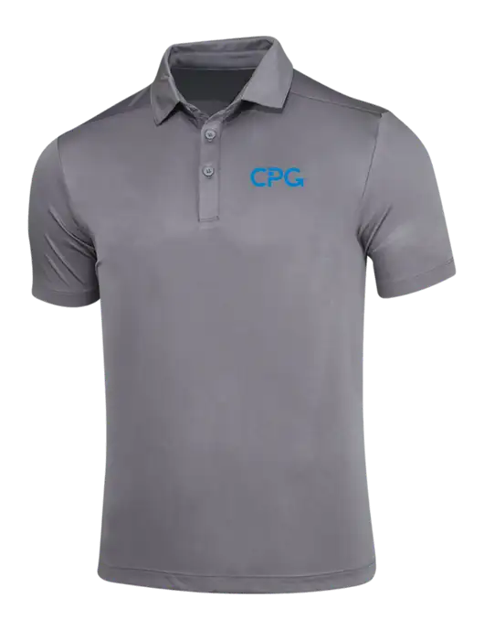 Dark Smoke Grey Posi-UV Pro Polo w/CPG Logo