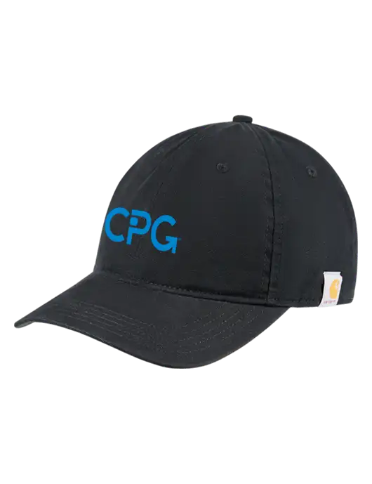 Carhartt Black Cotton Canvas Cap w/CPG Logo