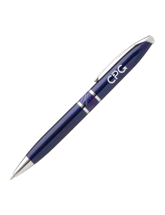 Illusion Navy Pen - Black Ink w/CPG Logo
