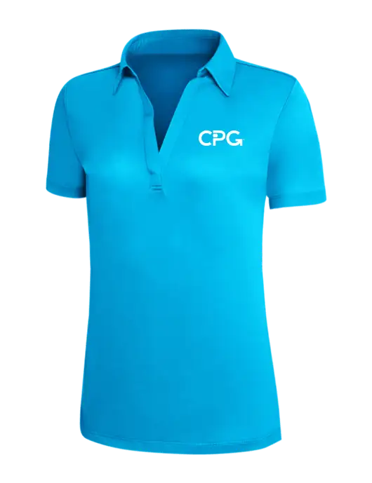 Sapphire Blue Silk Touch Womens Performance Polo w/CPG Logo