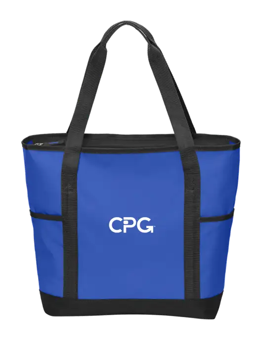 On the Go Royal/Black Tote w/CPG Logo