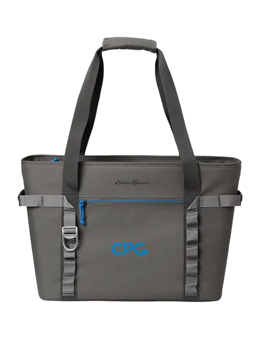 Eddie Bauer Dark Medium Grey/Royal Max Cool Tote Cooler  w/CPG Logo