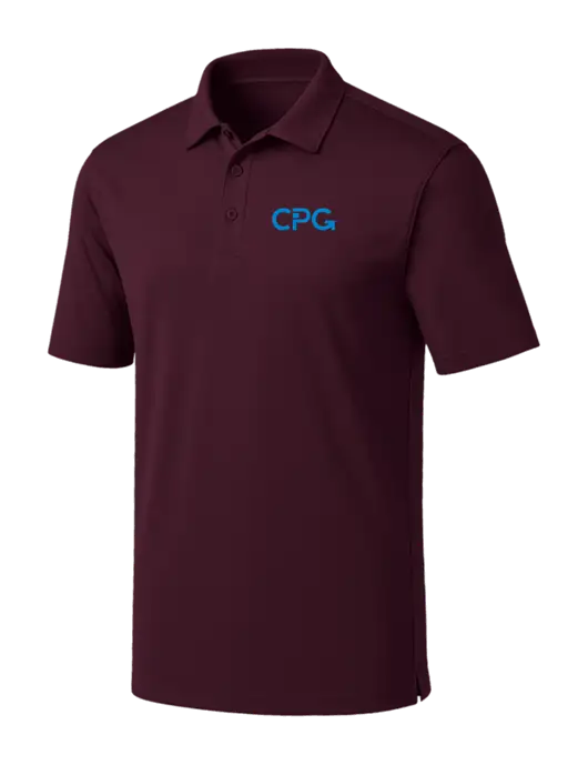 Maroon Silk Touch Performance Polo w/CPG Logo