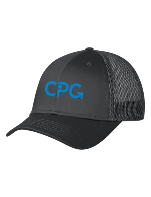 Charcoal Mesh Trucker Cap Snap Back w/CPG Logo