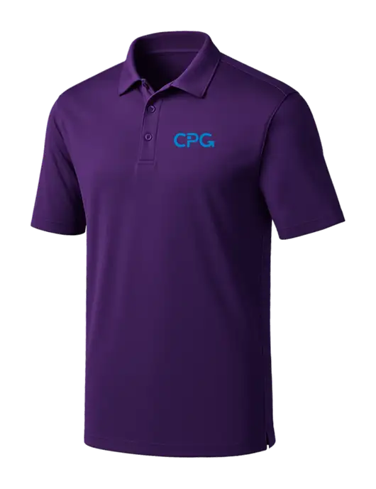 Purple Silk Touch Performance Polo w/CPG Logo