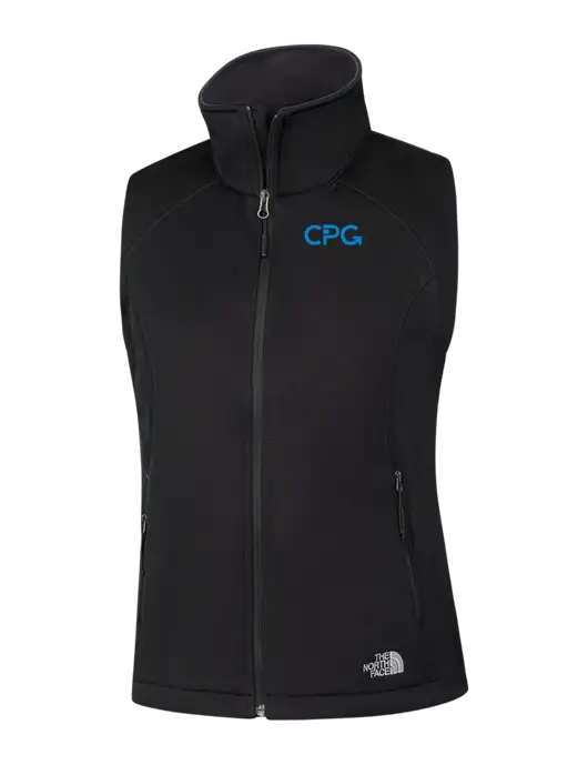 The North Face Womens Black Ridgewall Soft Shell Vest  w/CPG Logo