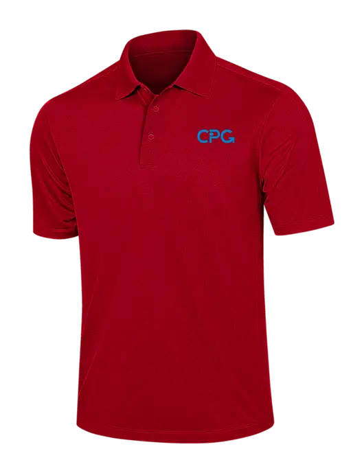 Red Diamond Textured Jacquard Polo w/CPG Logo