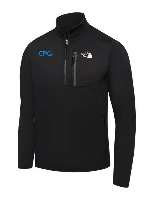 The North Face Black Skyline 1/2-Zip Fleece w/CPG Logo