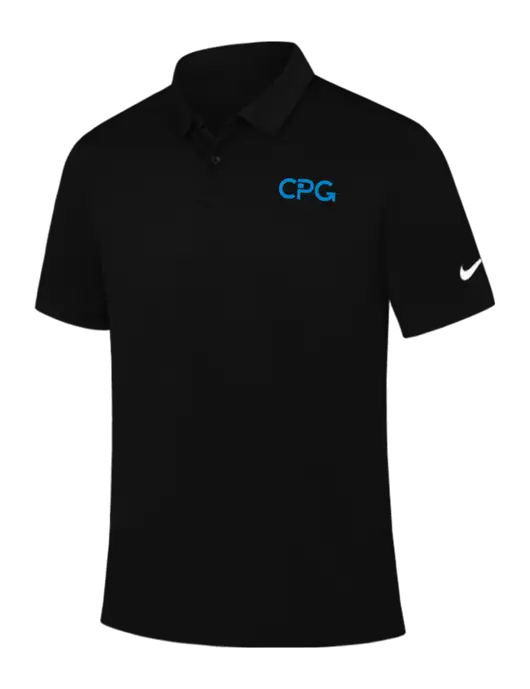 Nike Black Dry Essential Solid Polo w/CPG Logo