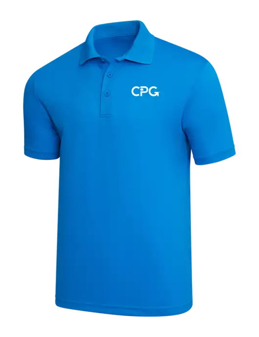 Sapphire Blue PosiCharge RacerMesh Polo w/CPG Logo