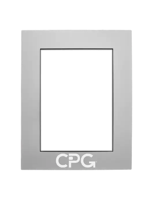 Grey Aluminum Photo Frame, 5 x 7 w/CPG Logo