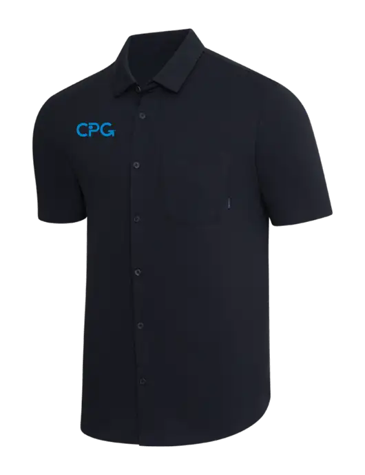 OGIO Black Extend Short Sleeve Button Up Shirt w/CPG Logo
