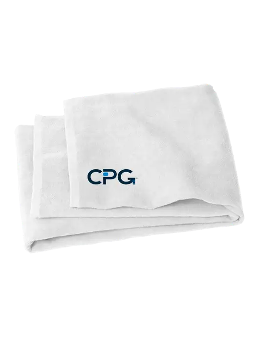 White Beach Towel w/CPG Logo