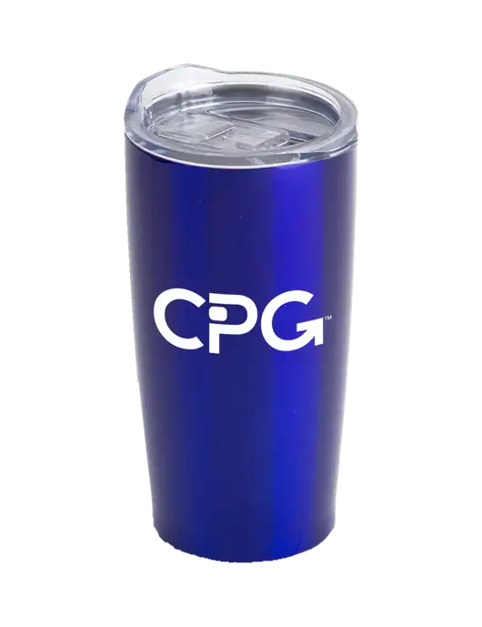 Society Blue 20 oz Insulated Tumbler w/CPG Logo