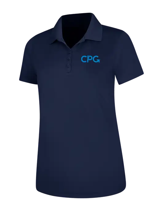 Dark Navy Womens Dry Zone UV Mesh Polo w/CPG Logo