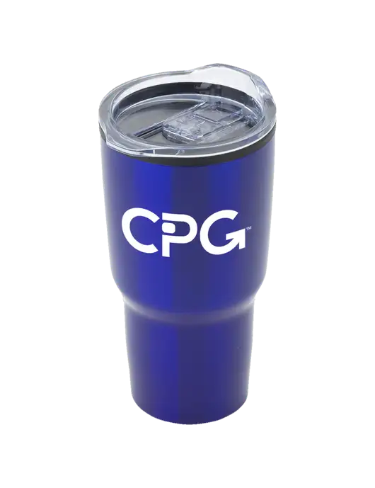 Odyssey Blue 30 oz Travel Tumbler w/CPG Logo