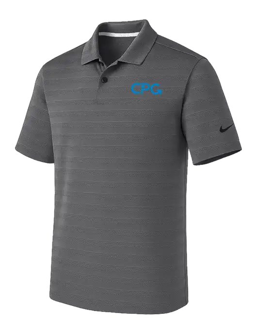 Nike Dark Medium Grey Dri-FIT Vapor Jacquard Polo w/CPG Logo