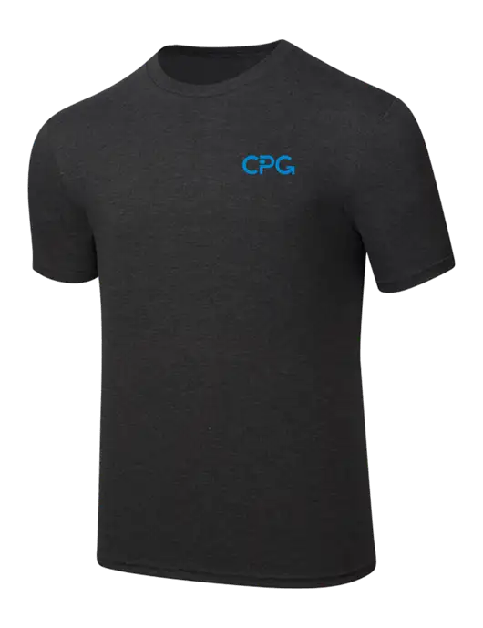 Simply Soft Black Frost 4.5oz  Poly/Combed Ring Spun Cotton T-Shirt w/CPG Logo