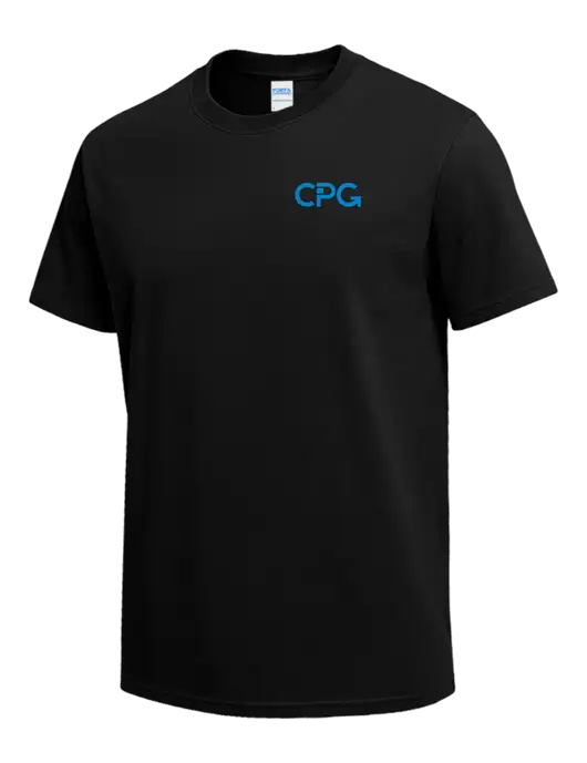 Black Heavyweight 6.1 oz T-Shirt w/CPG Logo
