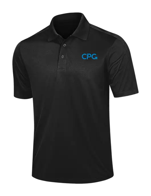 Black Diamond Textured Jacquard Polo w/CPG Logo