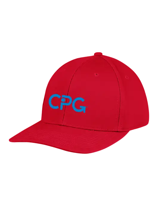 Premium Modern Structured Twill Red Snapback Cap w/CPG Logo