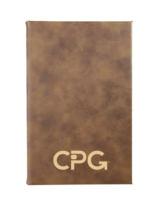 Rustic Leatherette 5.25 x 8.25 Journal w/CPG Logo