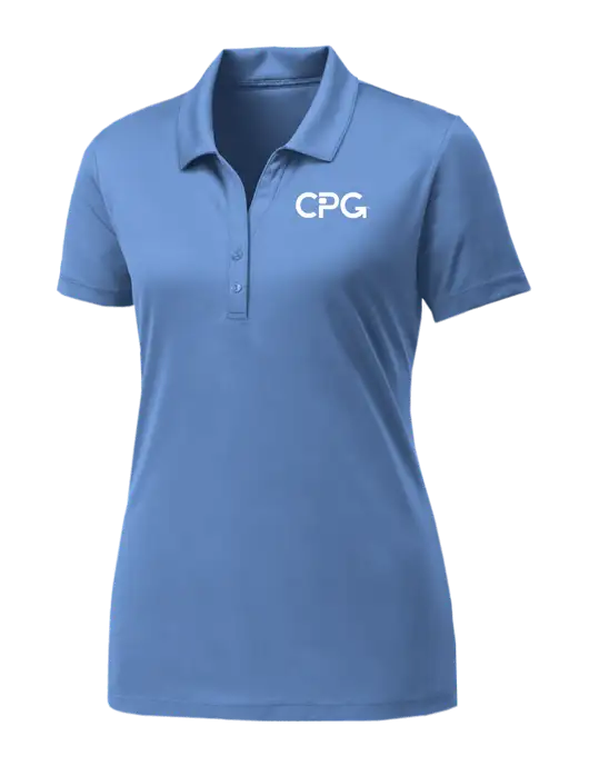 Womens Carolina Blue PosiCharge Competitor Polo w/CPG Logo