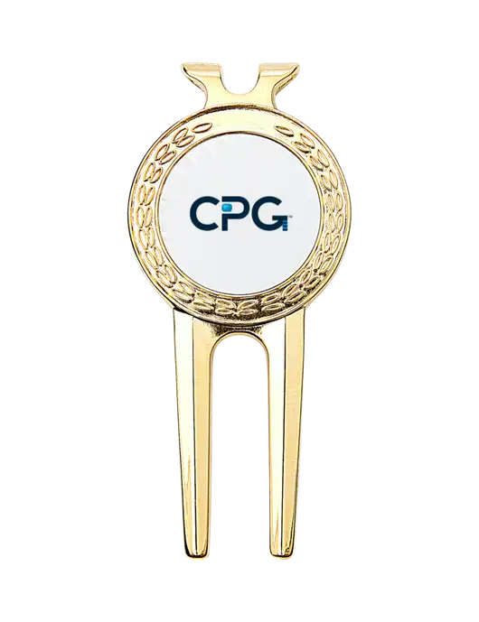 Gold Divot Tool, 1.5 x 3 w/CPG Logo