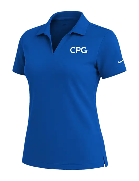 NIKE Royal Womens Dri-Fit Micro Pique Polo w/CPG Logo