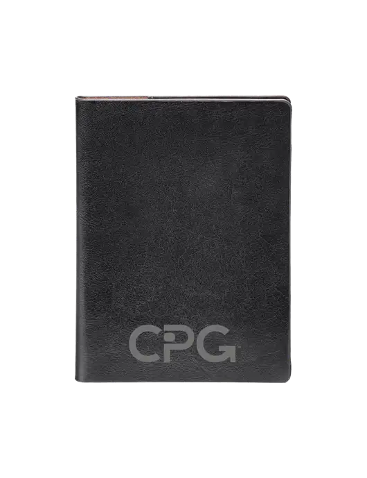 Fabrizio Black Rfid Passport Holder w/CPG Logo