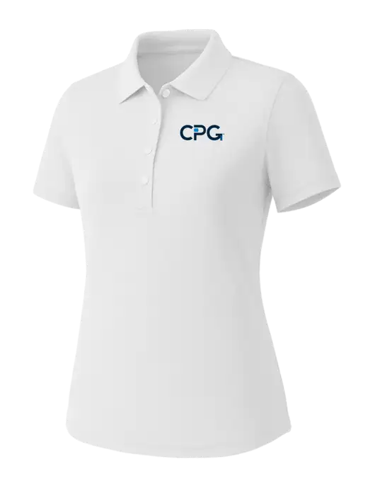 Callaway Womens Core Bright White Performance Polo w/CPG Logo
