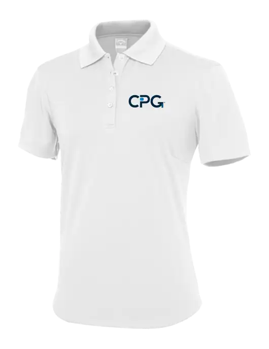 Callaway Womens Core Bright White Performance Polo w/CPG Logo