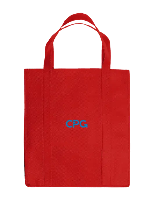 Eco Reusable Jumbo Red Shopping Bag w/CPG Logo