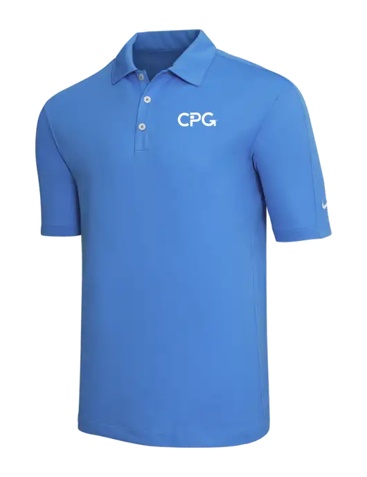 Nike Light Royal Blue Tech Sport Dri-FIT Polo w/CPG Logo